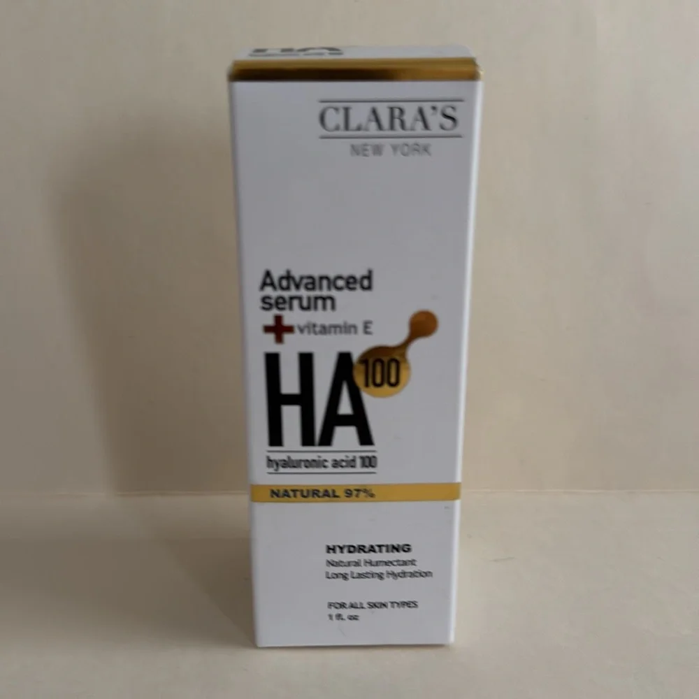 CLARA’S Advanced Hydrating Hyaluronic Acid 100 Serum 1oz $25 NIB